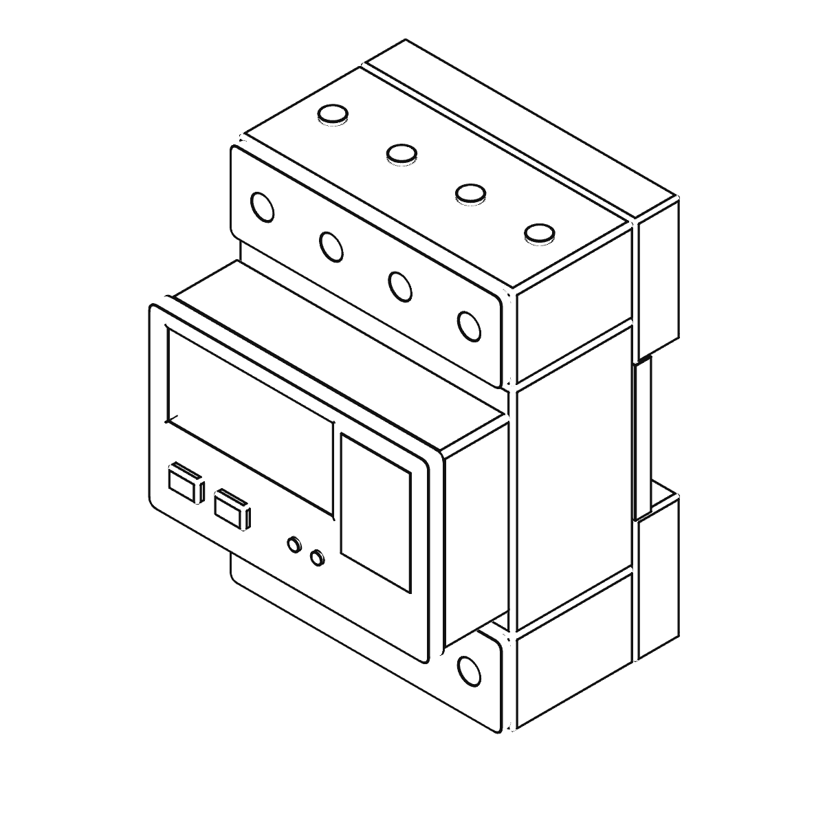 Contador Modbus, dibujo de líneas